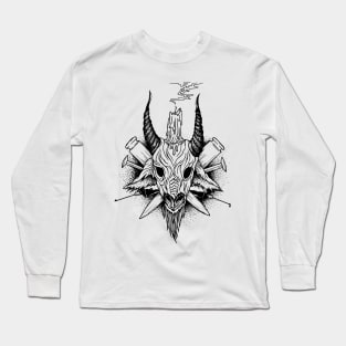 Goat - Head of Baphomet Black Long Sleeve T-Shirt